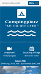 Mobile Screenshot of camping-neustadt.de